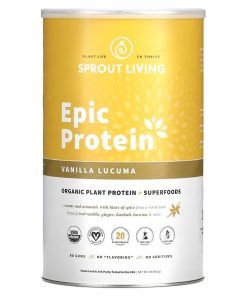 Sprout Living, Epic Protein, Organic Plant Protein + Superfoods, Vanilla Lucuma, 2 lb (912 g)