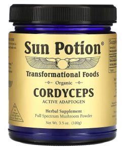 Sun Potion, Cordyceps Powder, Organic, 3.5 oz (100 g)