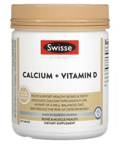 Swisse, Ultiboost, Calcium + Vitamin D, 250 Tablets