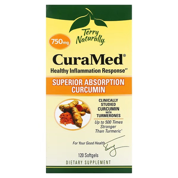 Terry Naturally, CuraMed, 750 mg, 120 Softgels_1