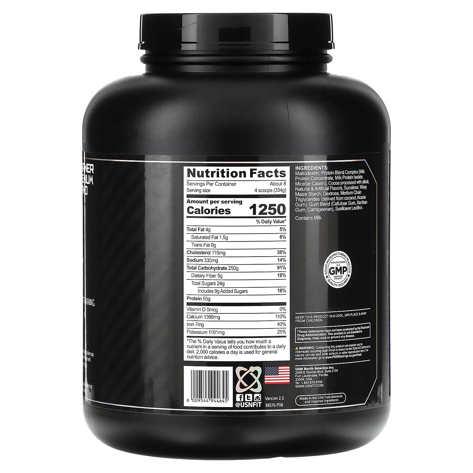 USN, Anabolic Mass, Chocolate, 6 lbs (2.72 kg)_1