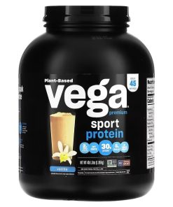 Vega, Sport, Plant-Based Premium Protein Powder, Vanilla, 4 lb 1.8 oz (1.86 kg)